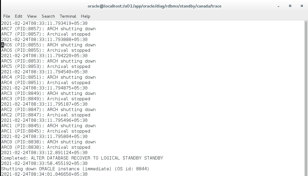 Convert Physical Standby To Logical Standby Database - ORACLEAGENT BLOG